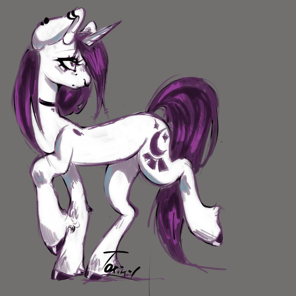 Sketched pony